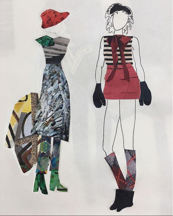 Student fashion drawings